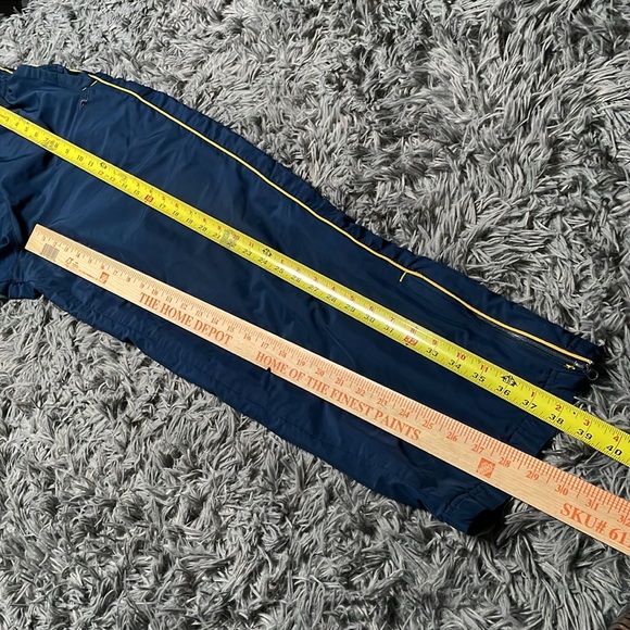 Y2K Athletic Works Navy Blue Track Pants Sweatpants Size Small - Picture 3 of 8